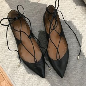 Aquazurra Lace-up Flats